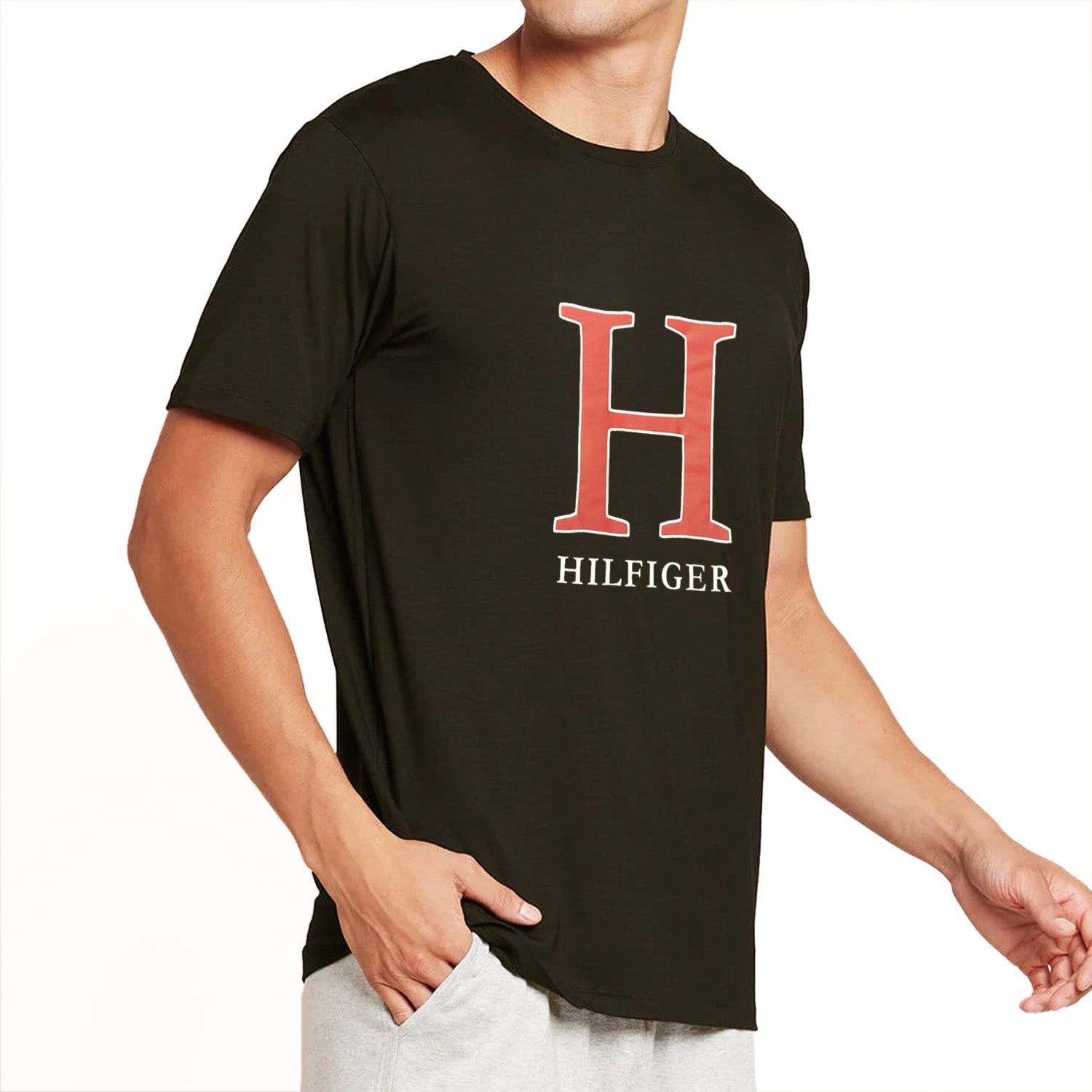 Tommy Hilfiger Men\'s Big H Black - Soleil T-Shirt Life 