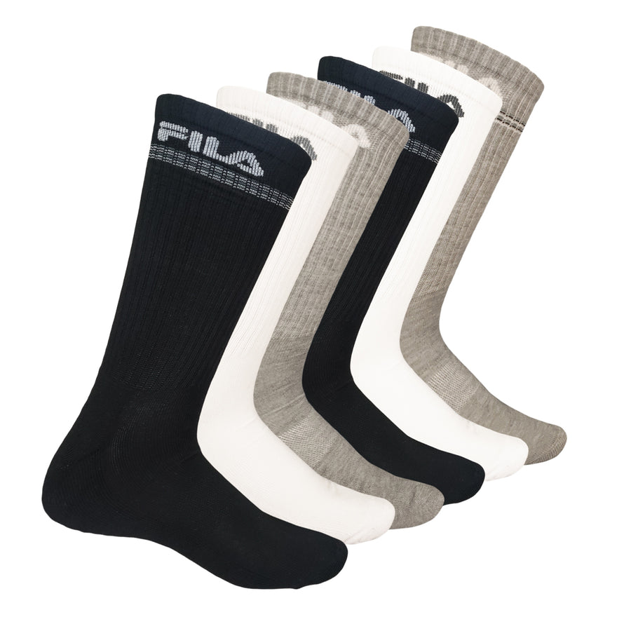 Fila Men's Assorted Crew Socks FM08 (6 Pairs)