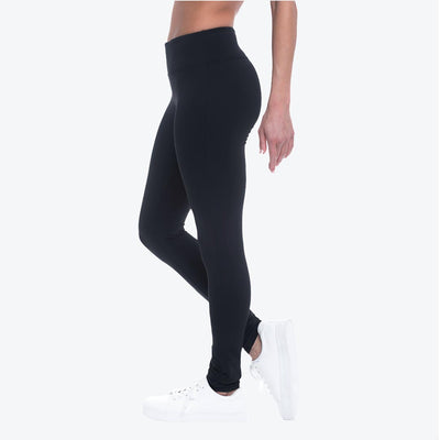 Gaiam Womens Leggings Pants Solid Black Yoga - Depop