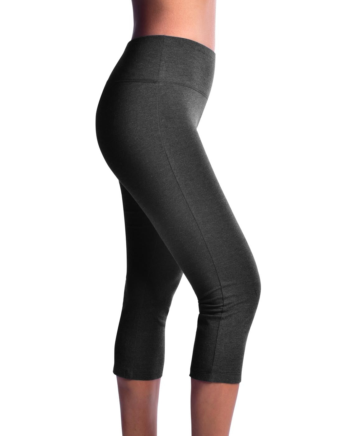 Peach Hip Yoga Capris With Pockets With Side Pockets For Women